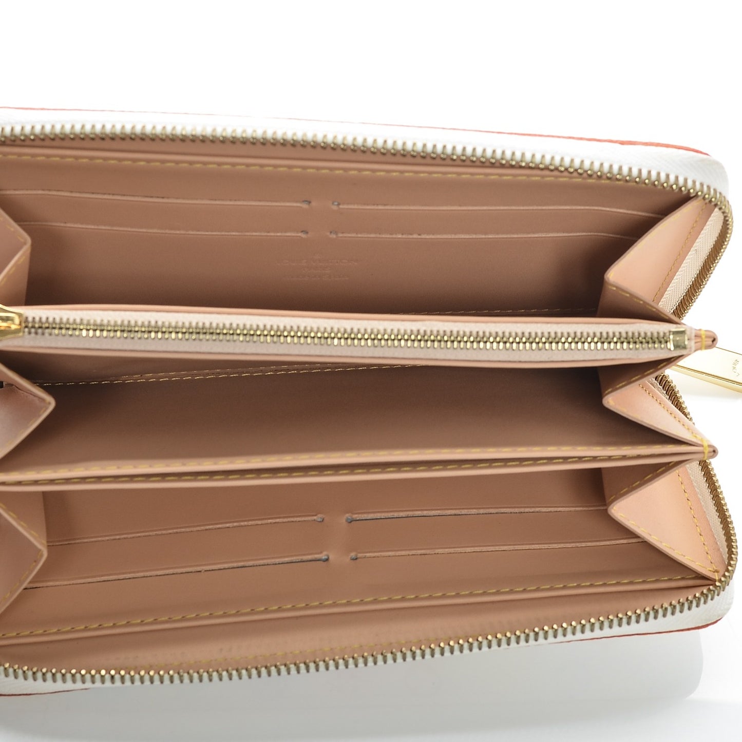 Monogram Multicolor Zippy Wallet White