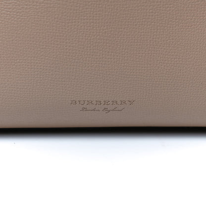 Burberry Grainy Calfskin Haymarket Check Medium Reversible Tote Camel 6 of 13