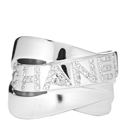Chanel 18K White Gold Diamond Bolduc Ring 52 6 1 of 4