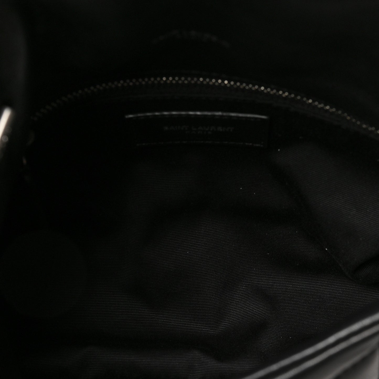 Lambskin Quilted Toy Loulou Puffer Monogram Chain Satchel Black