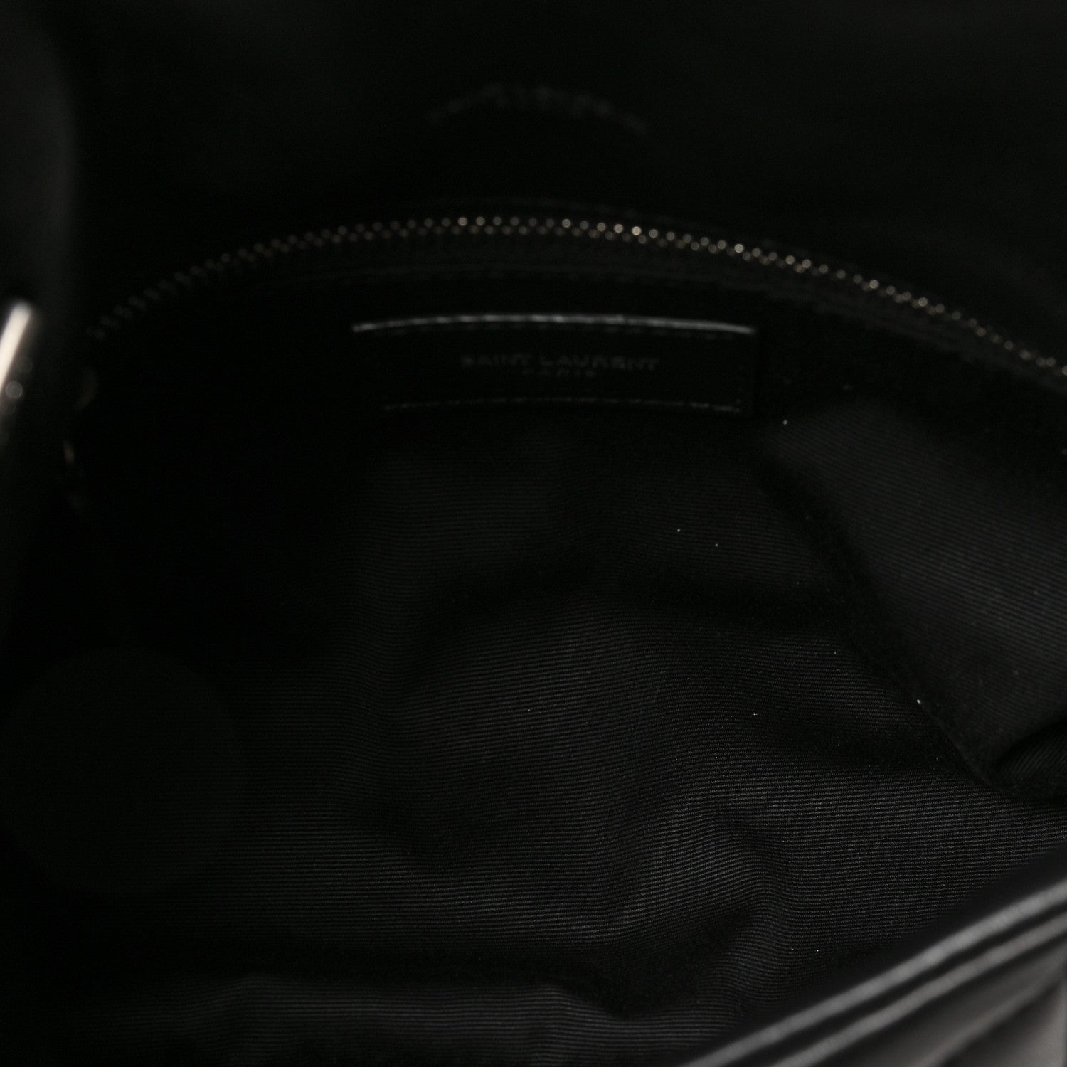 Saint Laurent Lambskin Quilted Toy Loulou Puffer Monogram Chain Satchel Black 5 of 8