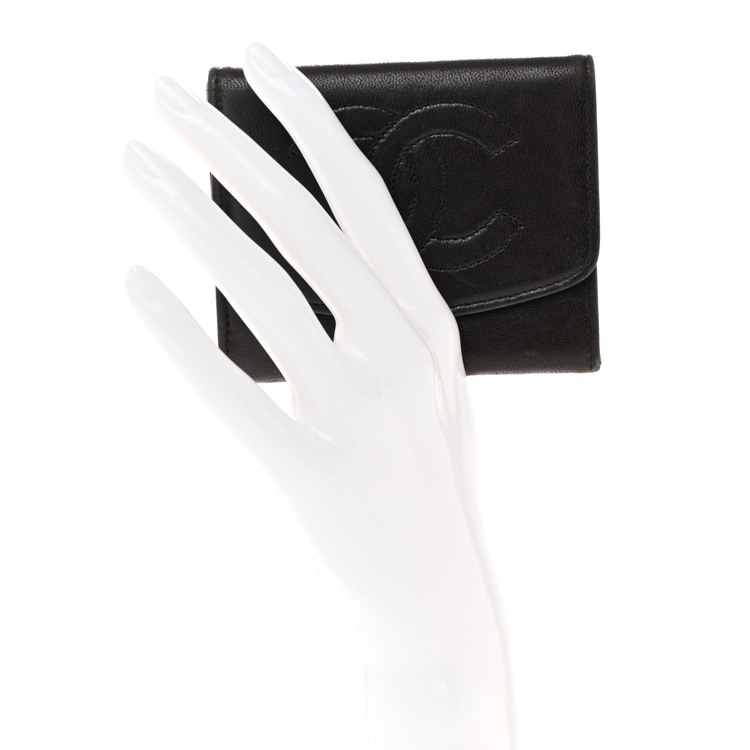 Chanel Lambskin Timeless CC Flap Wallet Black 2 of 16