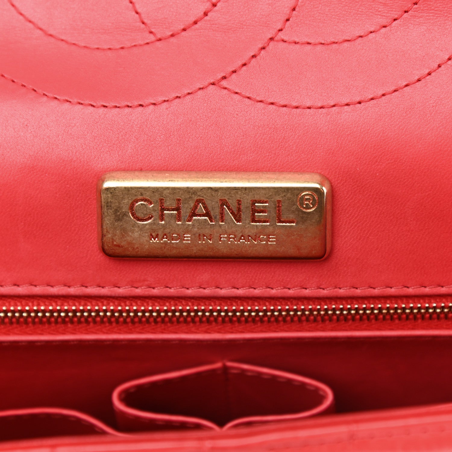 Chanel Alligator Jumbo Double Flap Red 6 of 11