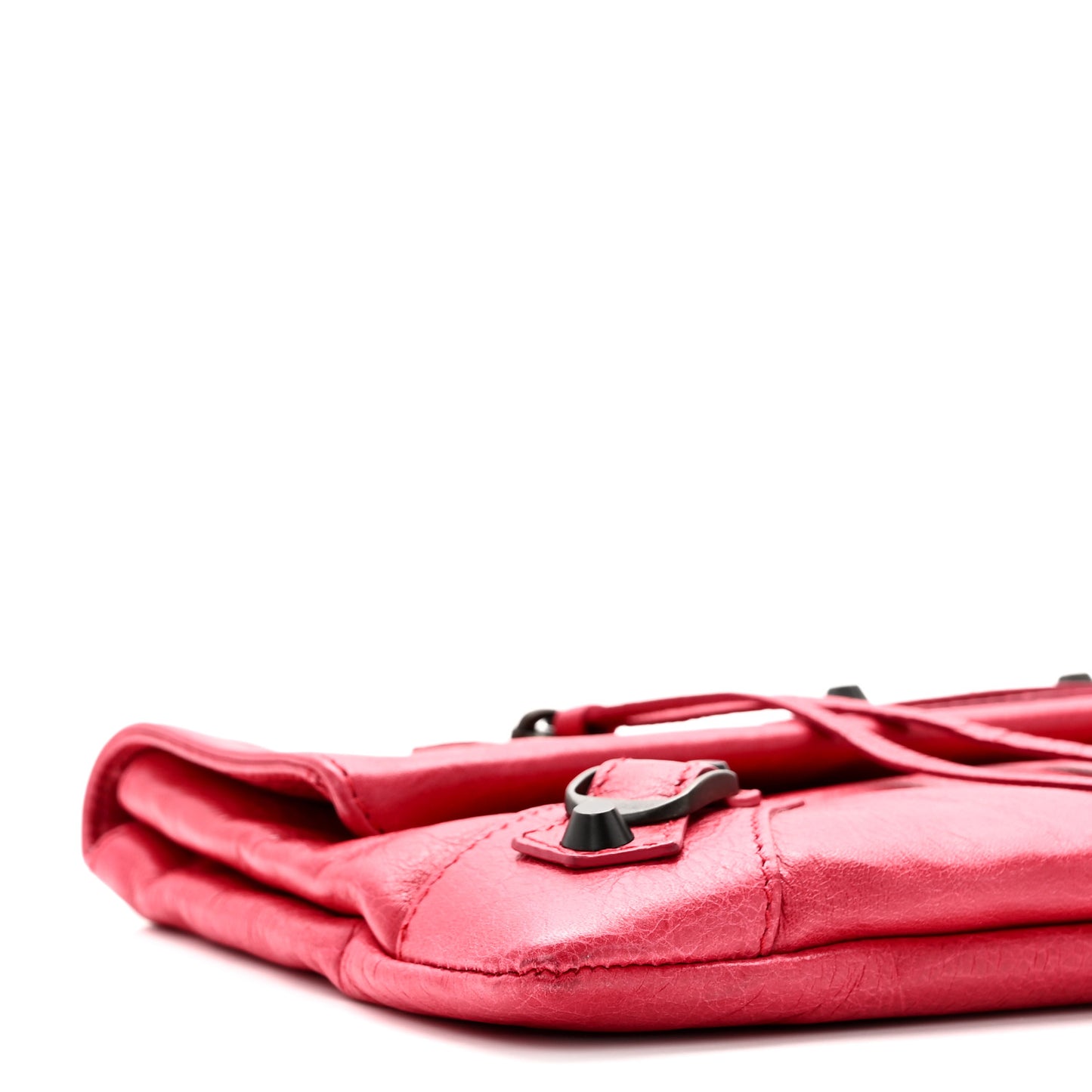 Agneau Classic Hardware Envelope Clutch Rose Thulian