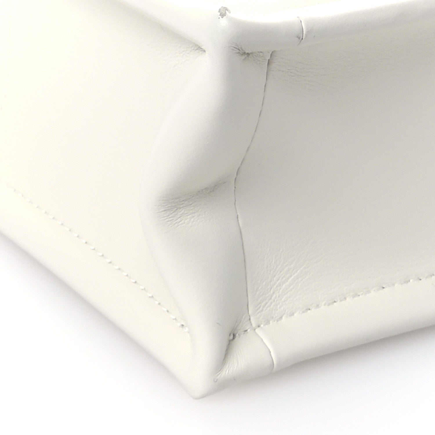 Christian Dior Calfskin Macrocannage Mini Book Tote White 9 of 11