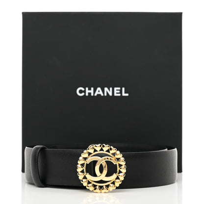 Chanel Calfskin CC Hearts Belt 85 34 Black 11 of 11