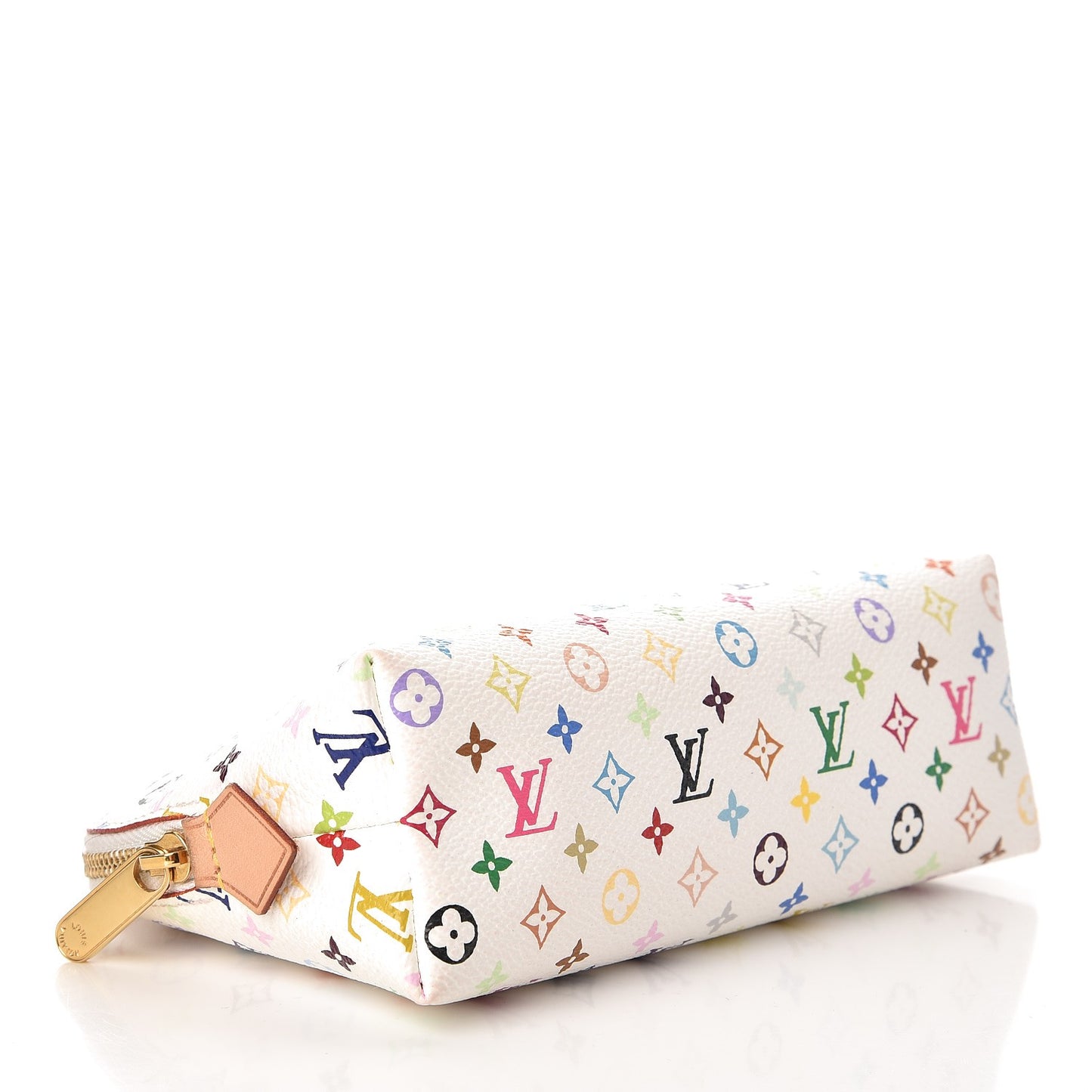 Monogram Multicolor Cosmetic Pouch White Litchi