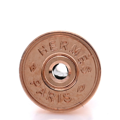 Hermes Rose Gold Lacquered Mini Pop H Earrings Lilac 5 of 6