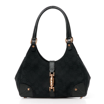 Gucci Monogram Calfskin Large Bardot Tote Black 1 of 12