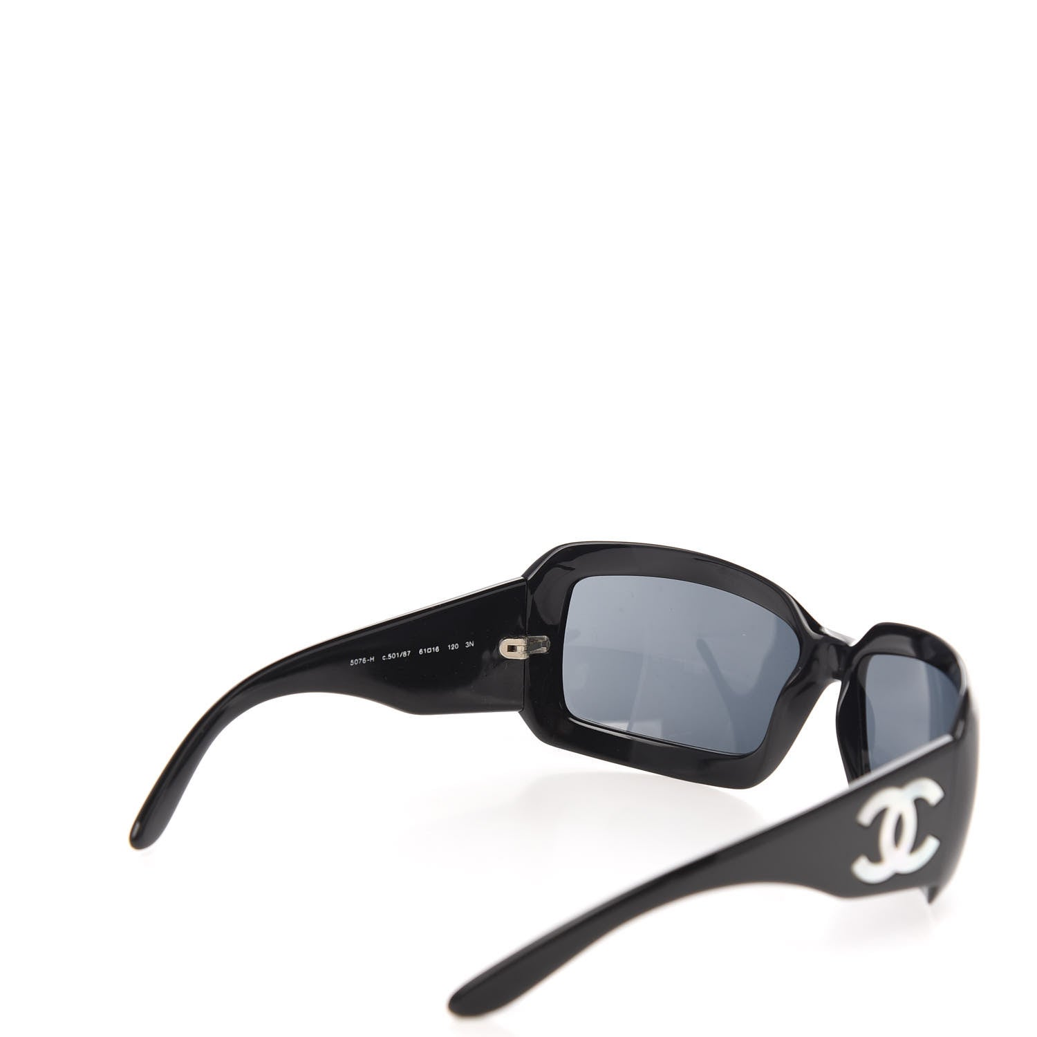 Chanel Mother of Pearl CC Sunglasses 5076-H Black 4 of 7