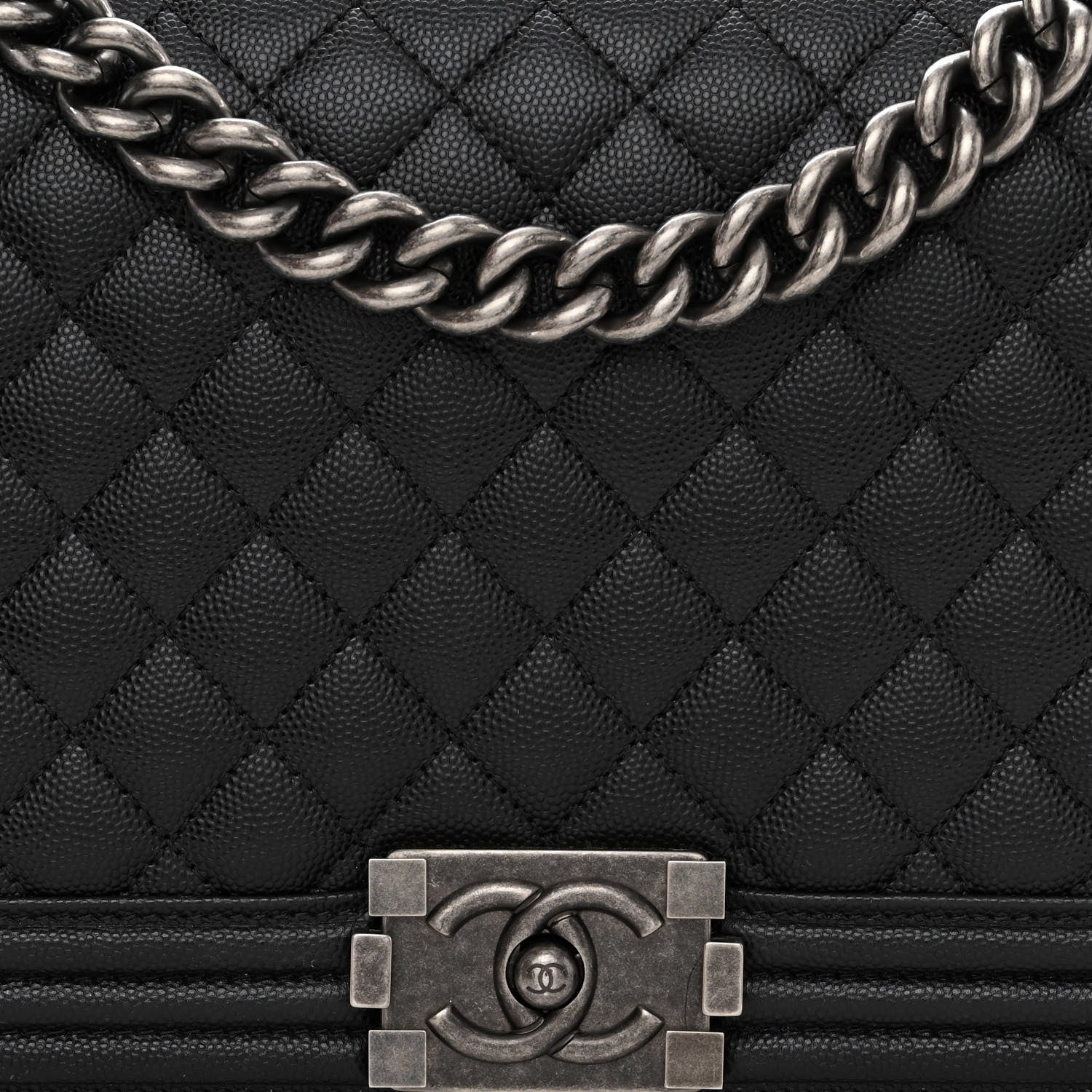 Chanel Caviar Quilted New Medium Boy Flap Black 8 of 10
