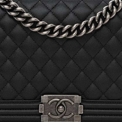 Chanel Caviar Quilted New Medium Boy Flap Black 8 of 10