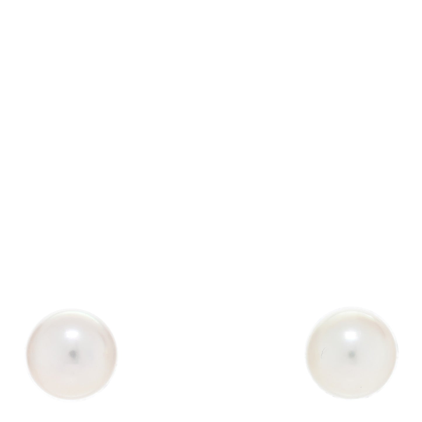 18K White Gold Akoya Pearl 8-8.5mm Stud Earrings