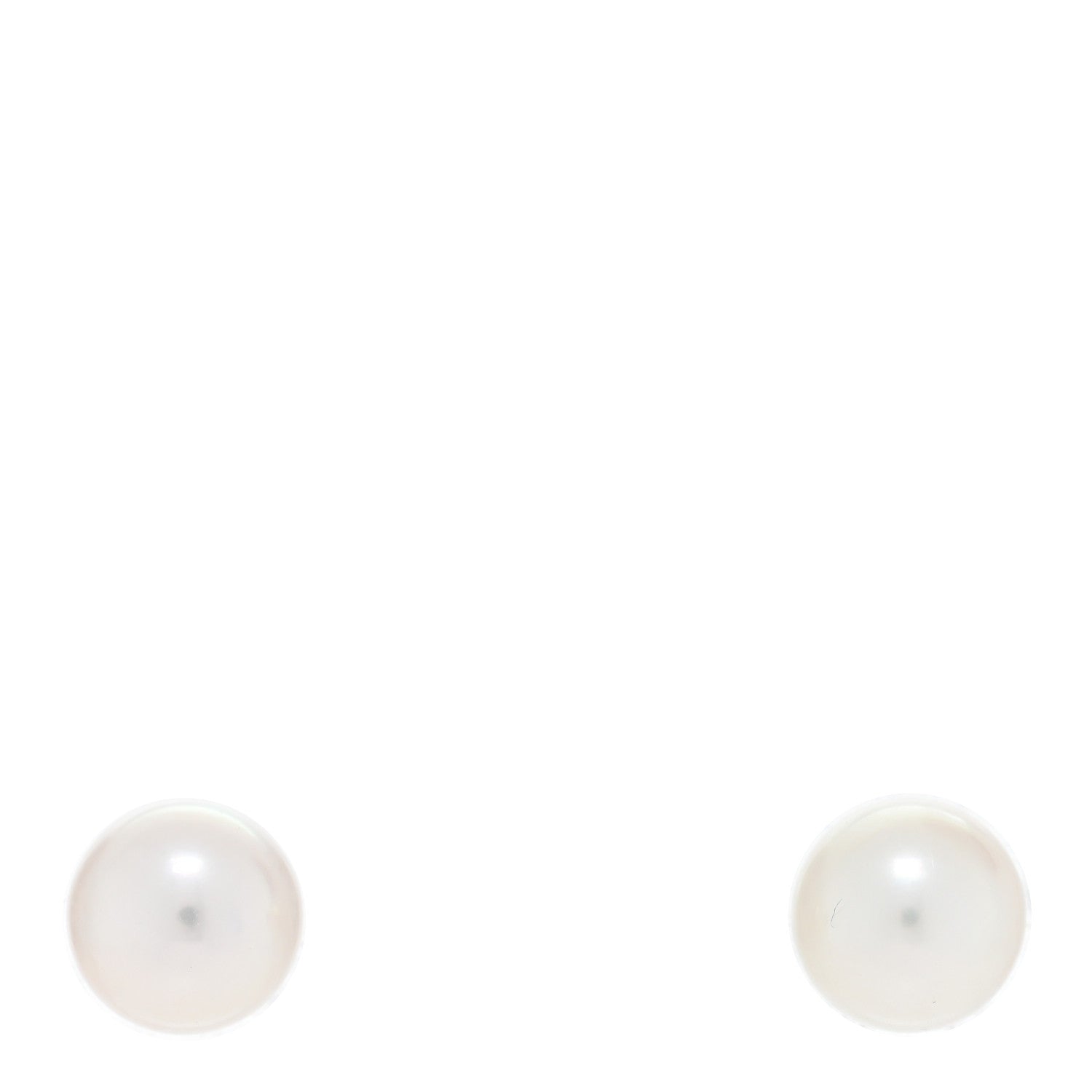 Mikimoto 18K White Gold Akoya Pearl 8-8.5mm Stud Earrings 1 of 5