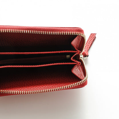 Gucci Dollar Calfskin Swing Zip Around Card Case Red 5 of 6