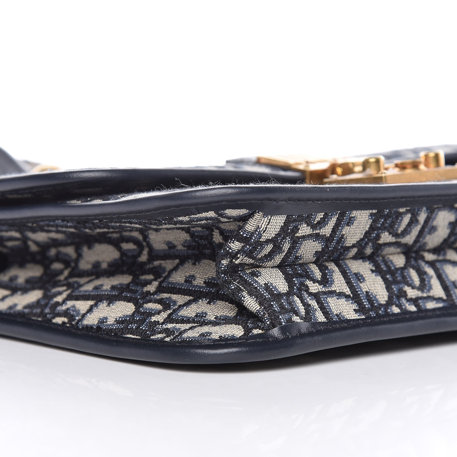 Christian Dior Oblique DiorAddict Flap Bag Navy Blue 9 of 12