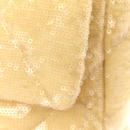 Chanel Sequin Quilted Medium Chanel 19 Flap Light Yellow 11 of 11
