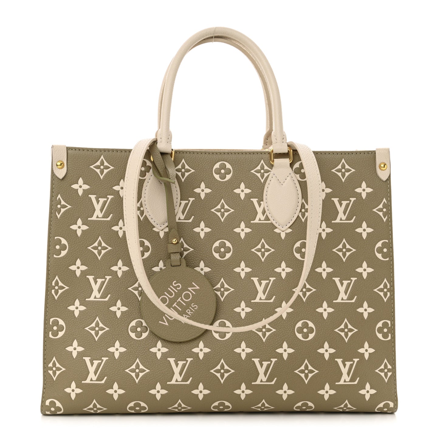 Empreinte Monogram Spring In The City Onthego MM Kaki Beige Cream