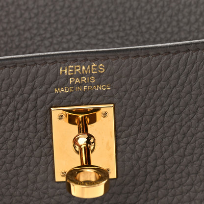 Hermes Togo Kelly Retourne 25 Etain 6 of 11