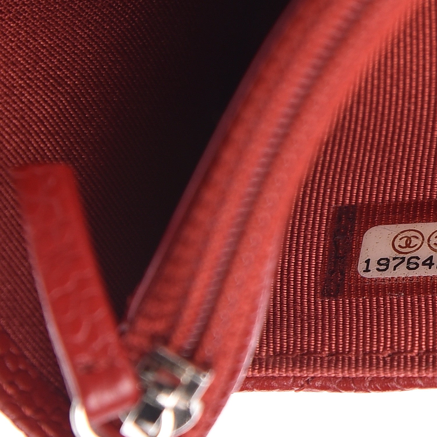 Chanel Caviar Quilted Wallet on Chain WOC Red 8 of 15