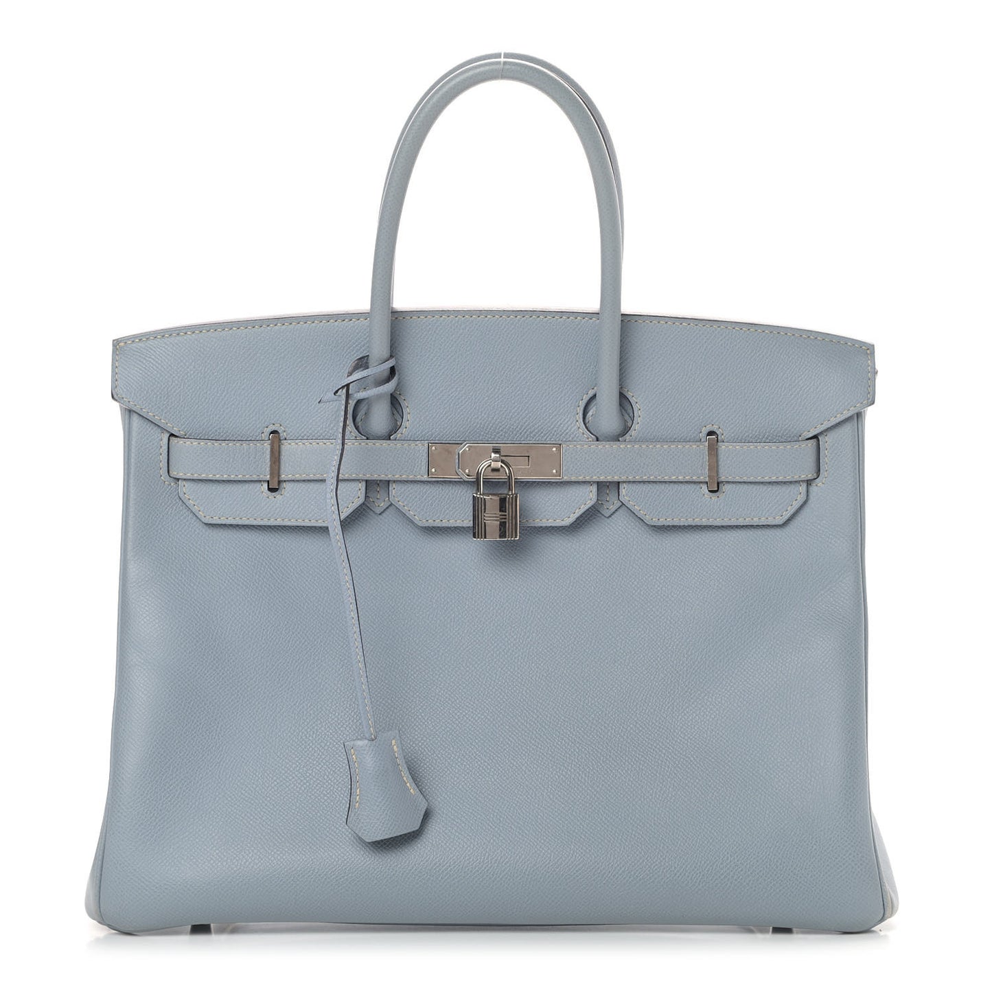Epsom Birkin 35 Bleu Lin