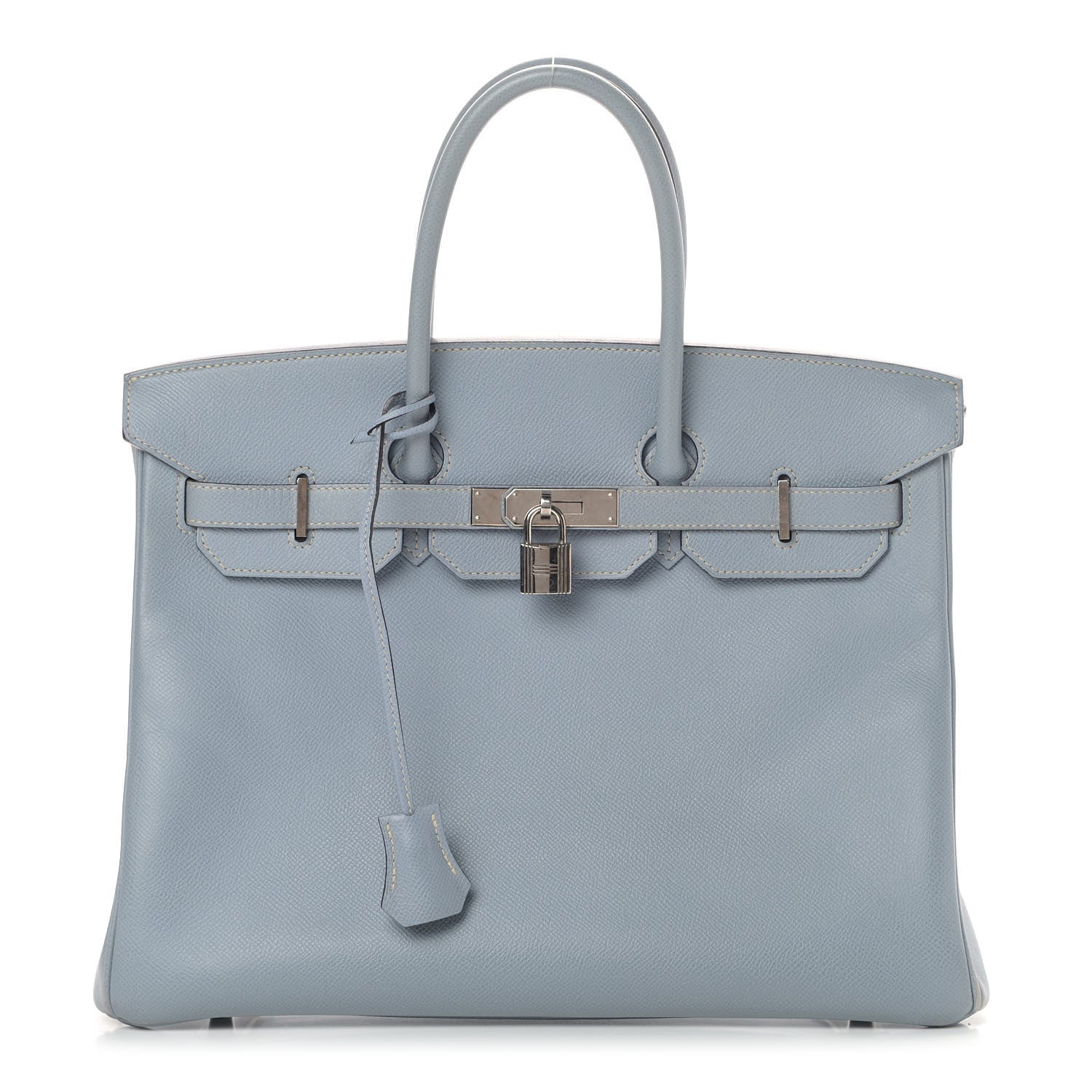 Hermes Epsom Birkin 35 Bleu Lin 1 of 14