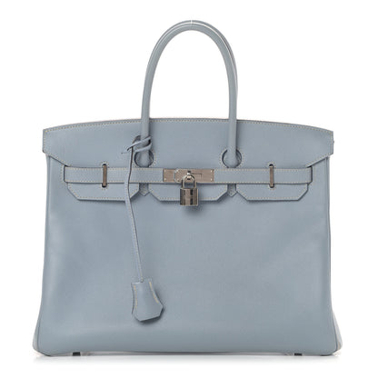 Hermes Epsom Birkin 35 Bleu Lin 1 of 14