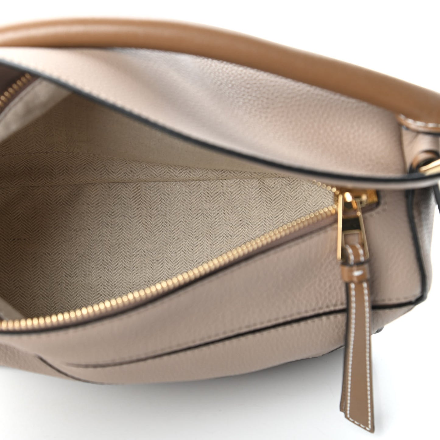 Grained Calfskin Small Puzzle Bag Sand Mink