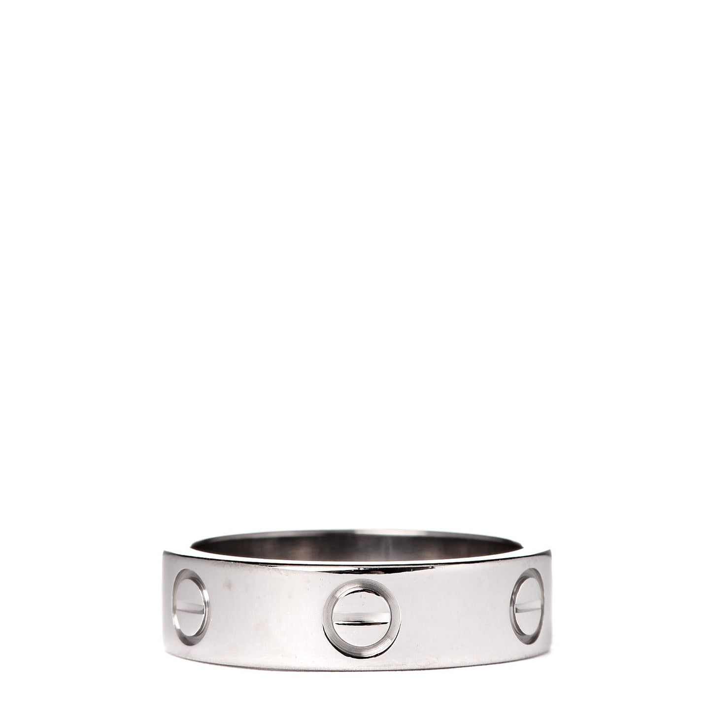 18K White Gold 5.5mm LOVE Ring 55 7.25