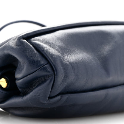Mansur Gavriel Lambskin Mini Cloud Clutch  Blue 8 of 11