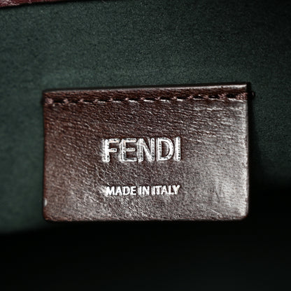 Fendi Cuoio Romano Peekaboo I SEE U Forty8 Satchel Granata 6 of 11