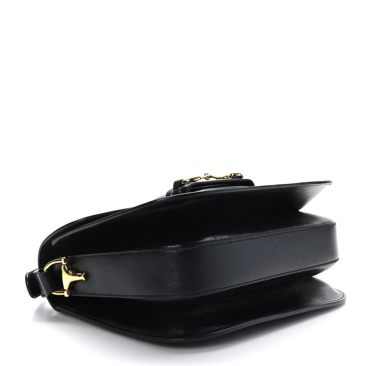 Gucci Azalea Calfskin Horsebit 1955 Shoulder Bag Black 3 of 8