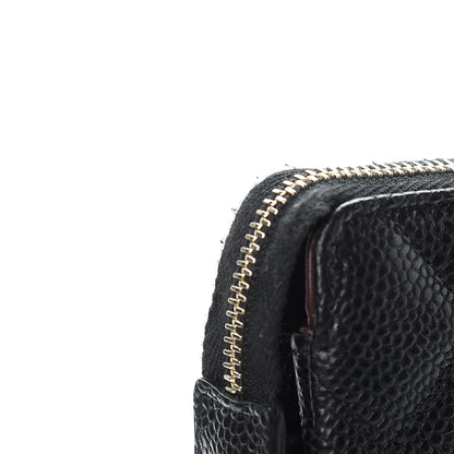 Chanel Caviar Quilted Small Zipped Pouch Black 10 of 11