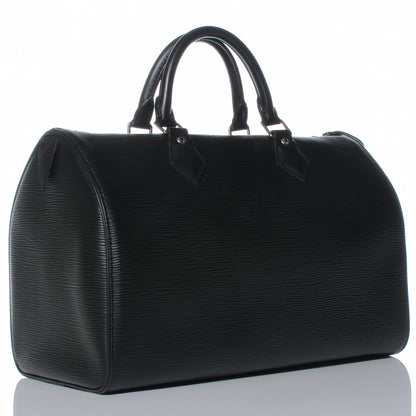 Louis Vuitton Epi Speedy 30 Black 3 of 7
