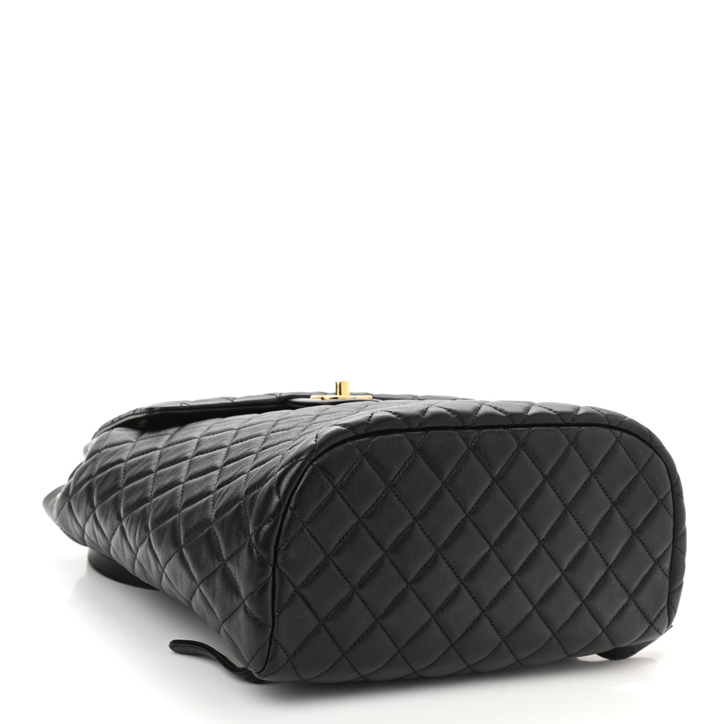Lambskin Quilted Large Urban Spirit Backpack Black