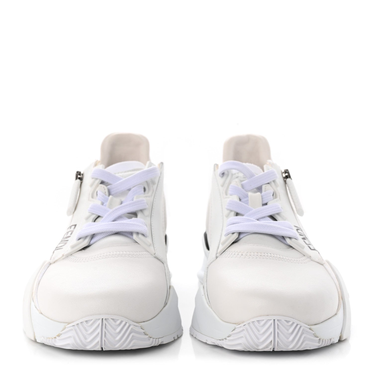 Fendi Vitello Womens Fendi Flow Low Top Sneakers 35 Ultra White 2 of 15