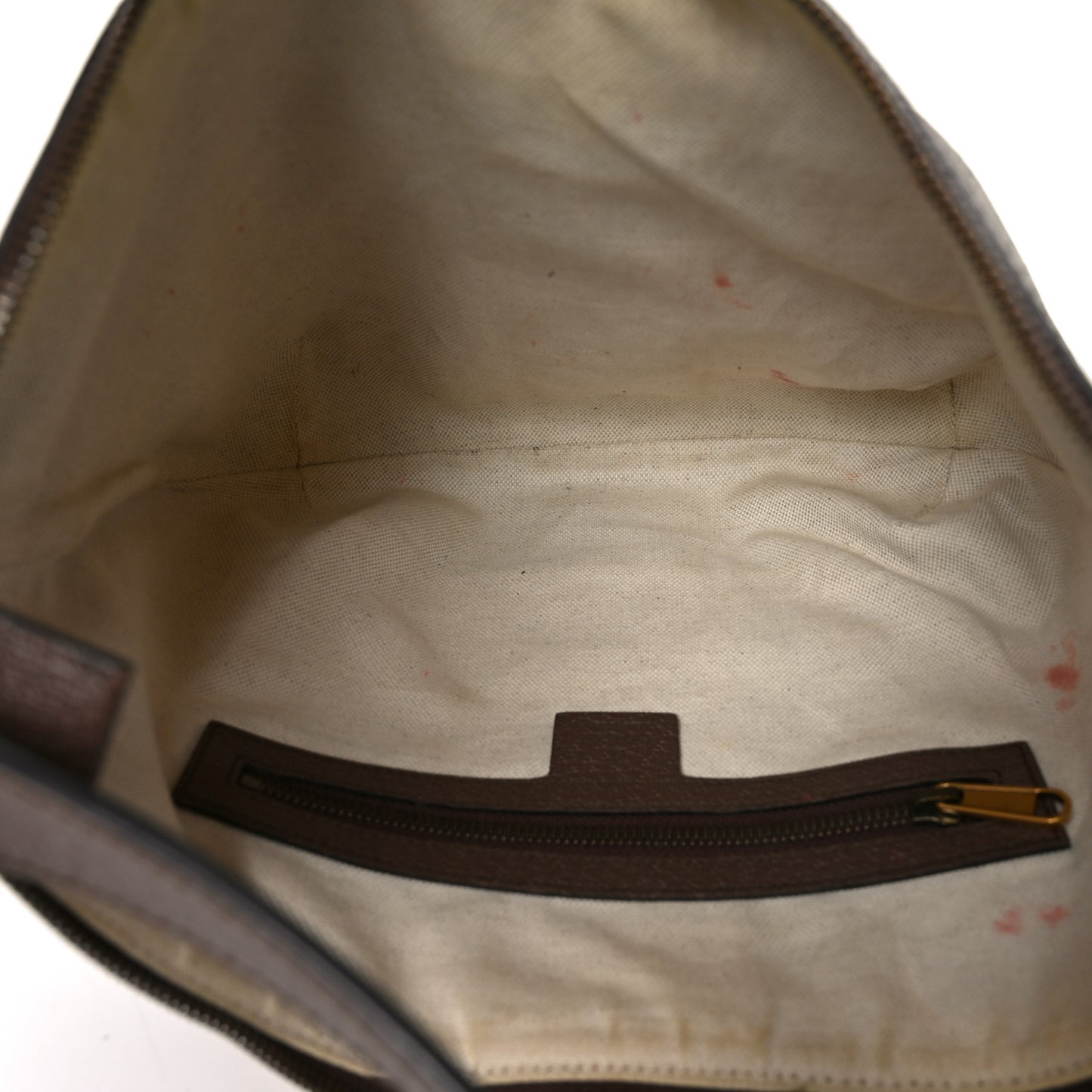 GG Supreme Monogram Web Small Ophidia Half Moon Hobo Brown