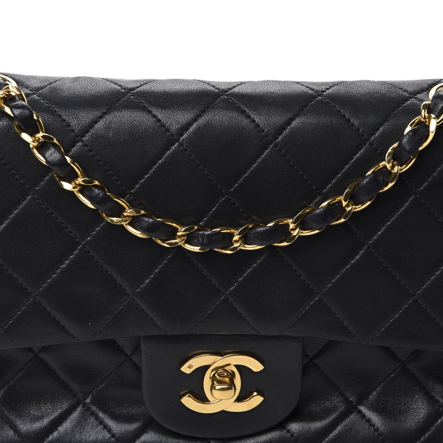 Chanel Lambskin Quilted Small Double Flap Black 14 of 14