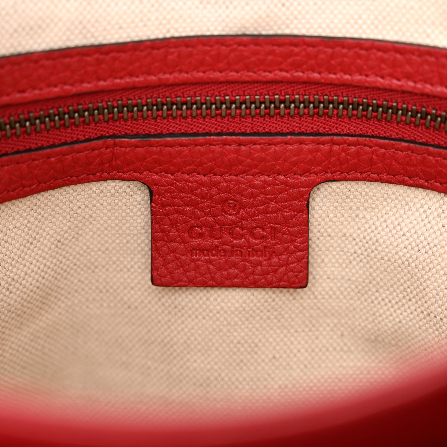 Gucci Cellarius Calfskin Feline GG Marmont Flap Shoulder Bag Vulcanic Red 6 of 10