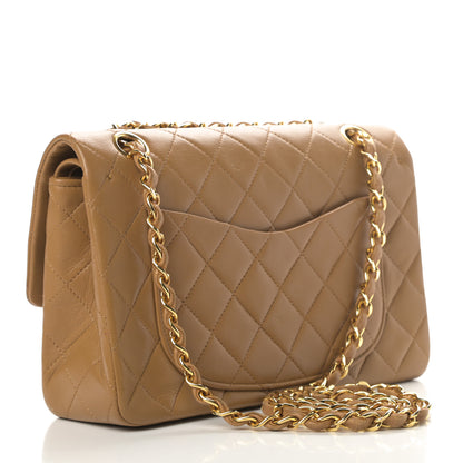 Chanel Lambskin Quilted Small Double Flap Beige 3 of 22