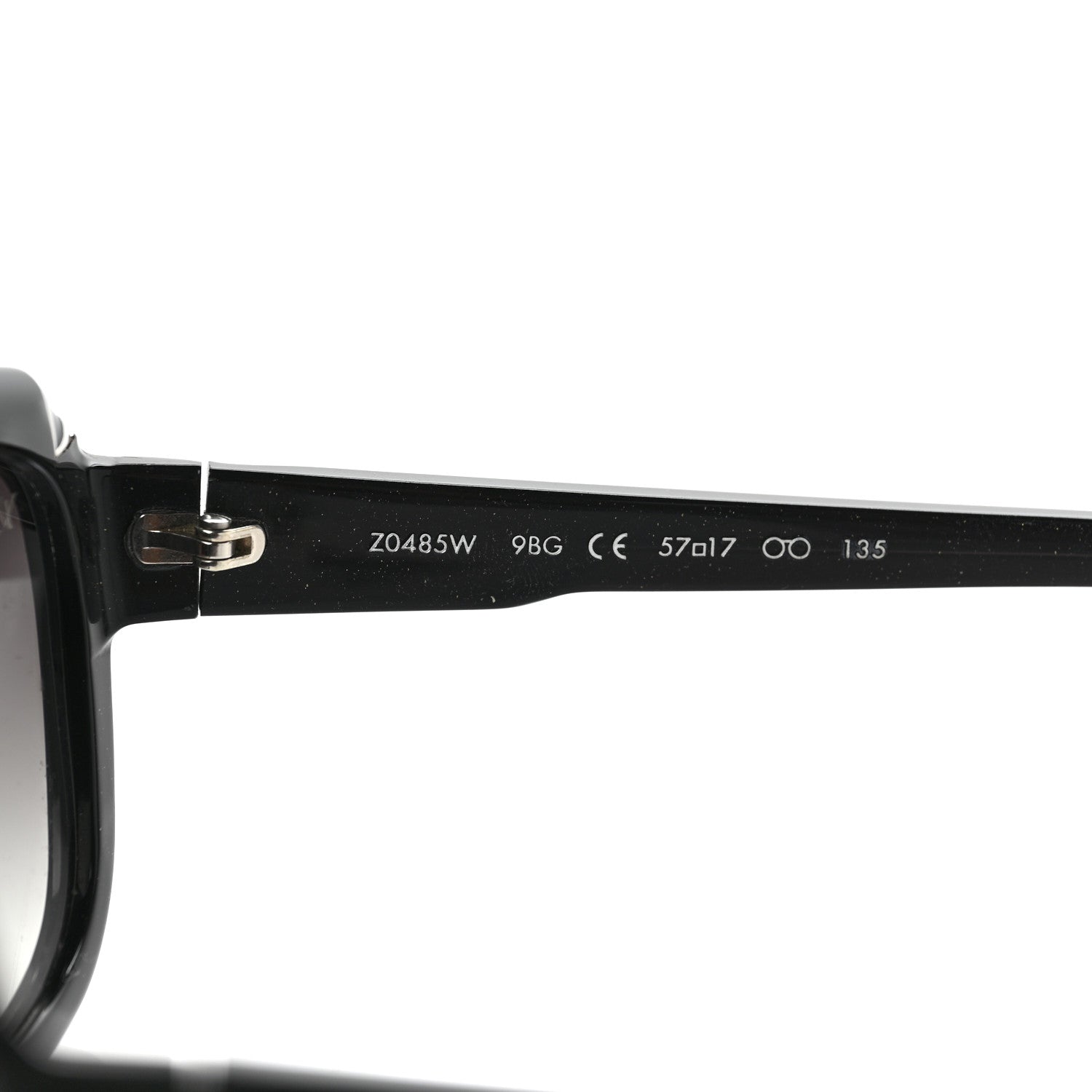 Louis Vuitton Acetate Hortensia Sunglasses Z0485W Black Glitter 5 of 6