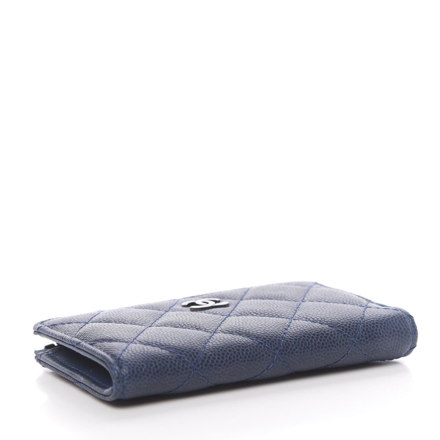 Chanel Caviar Quilted Key Holder Case Navy 4 of 7
