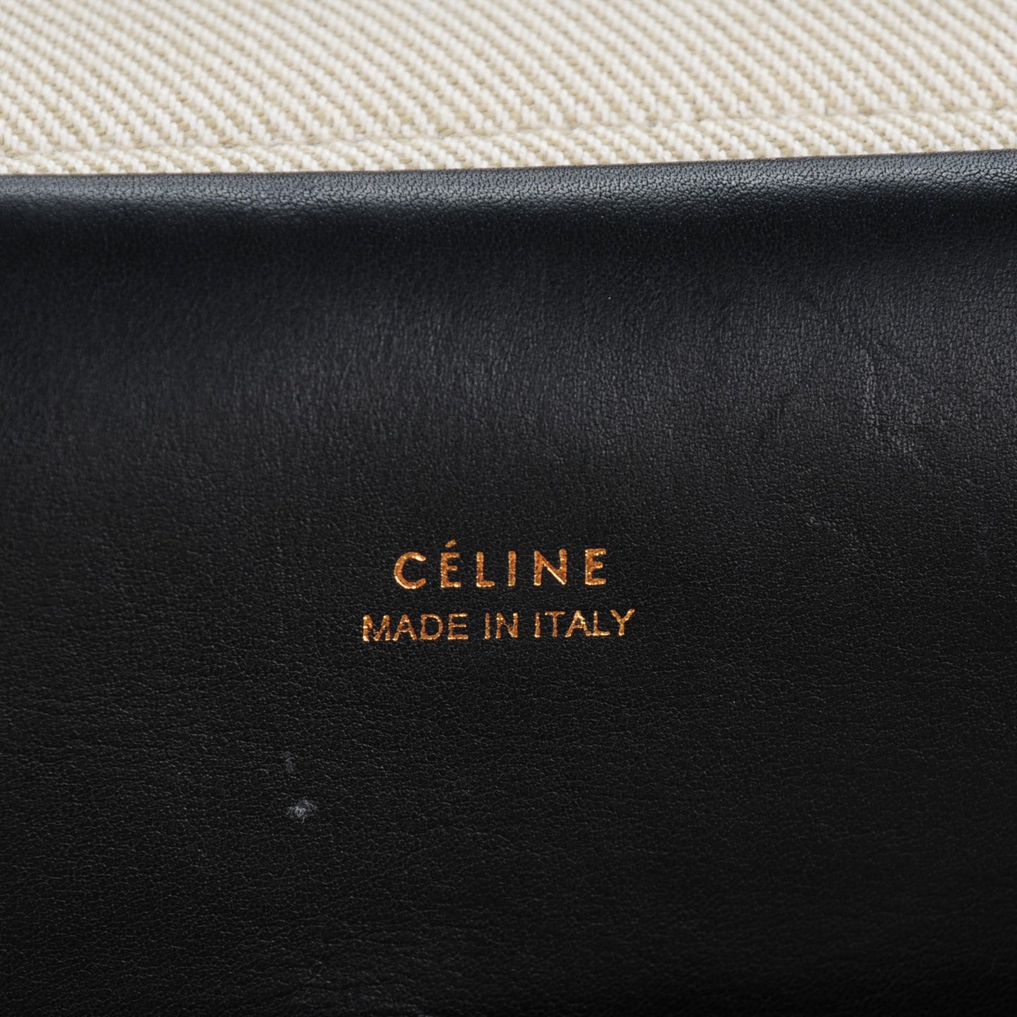 Cotton Canvas Calfskin Mini Belt Bag Black