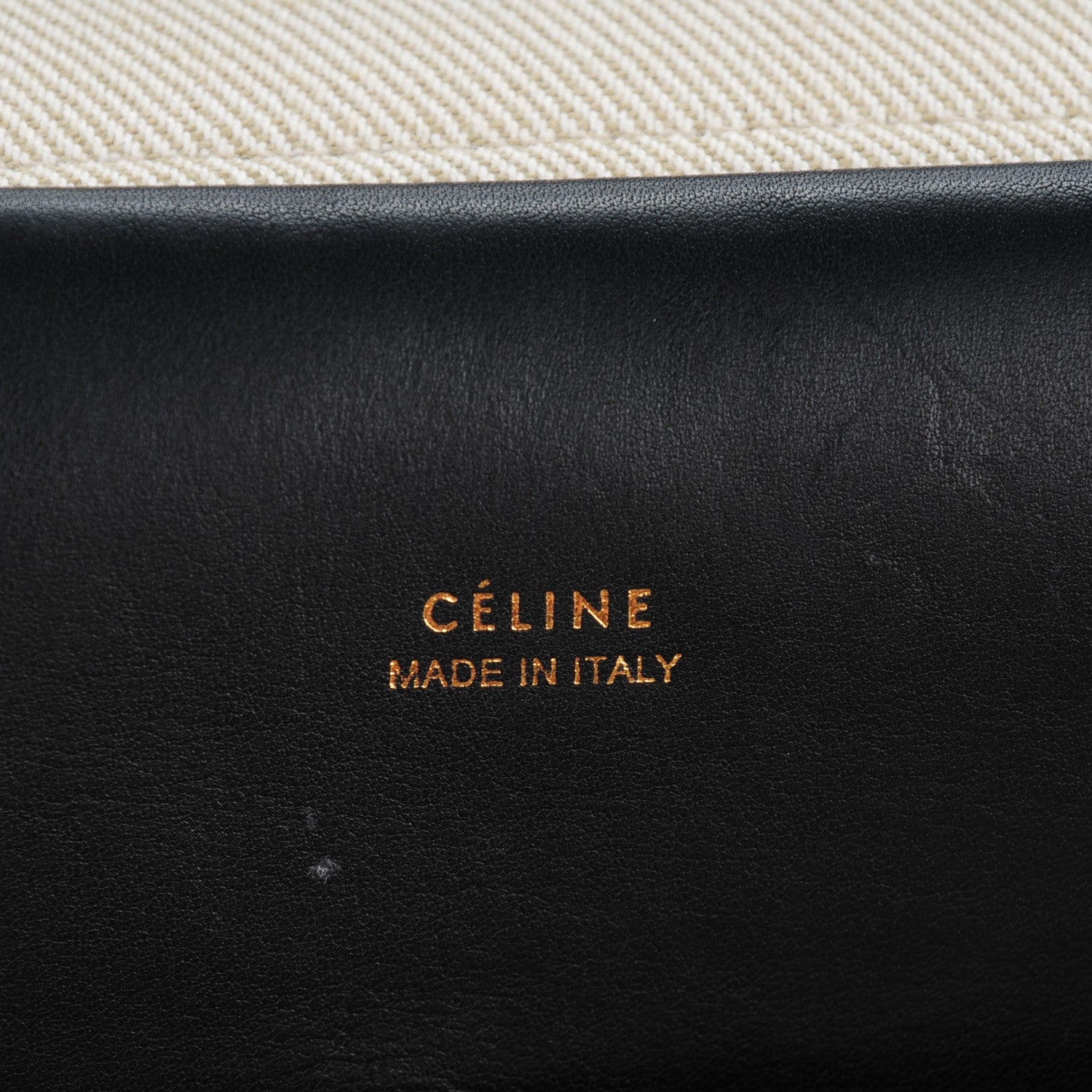 Celine Cotton Canvas Calfskin Mini Belt Bag Black 6 of 8