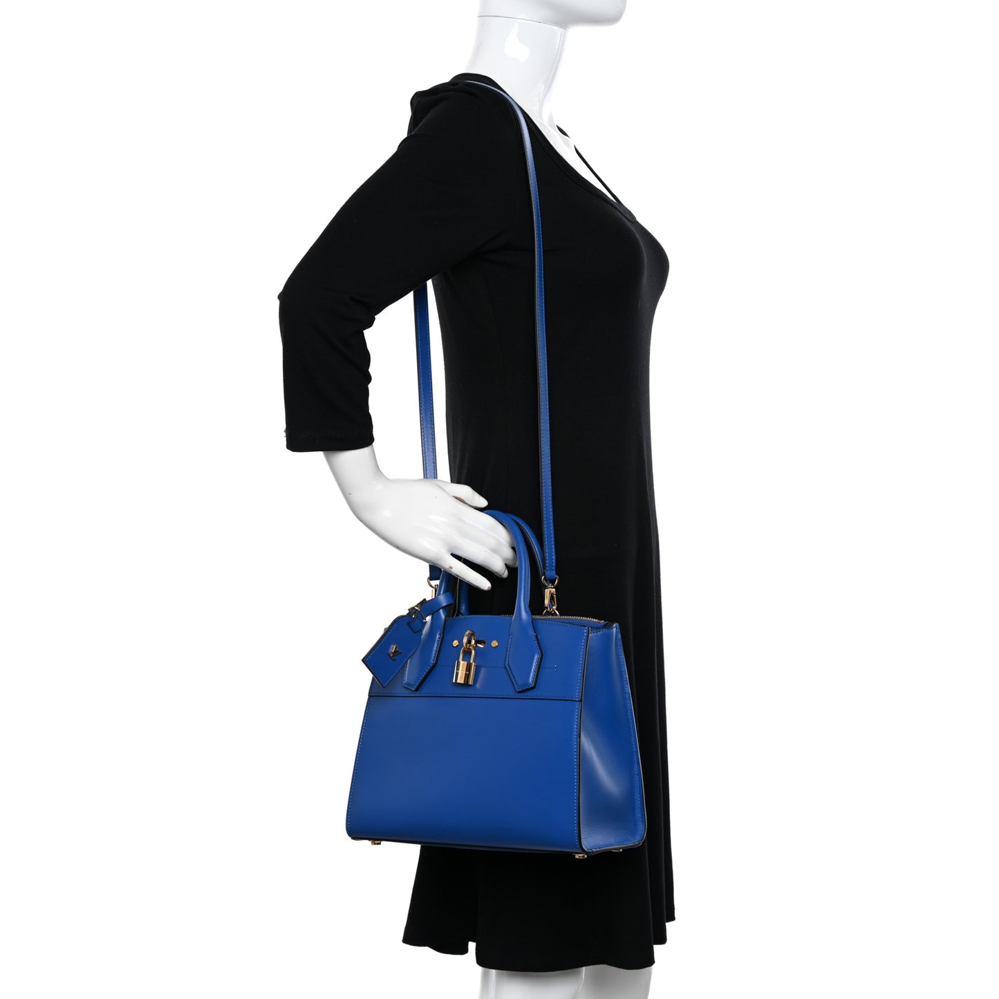 Calfskin City Steamer PM Blue