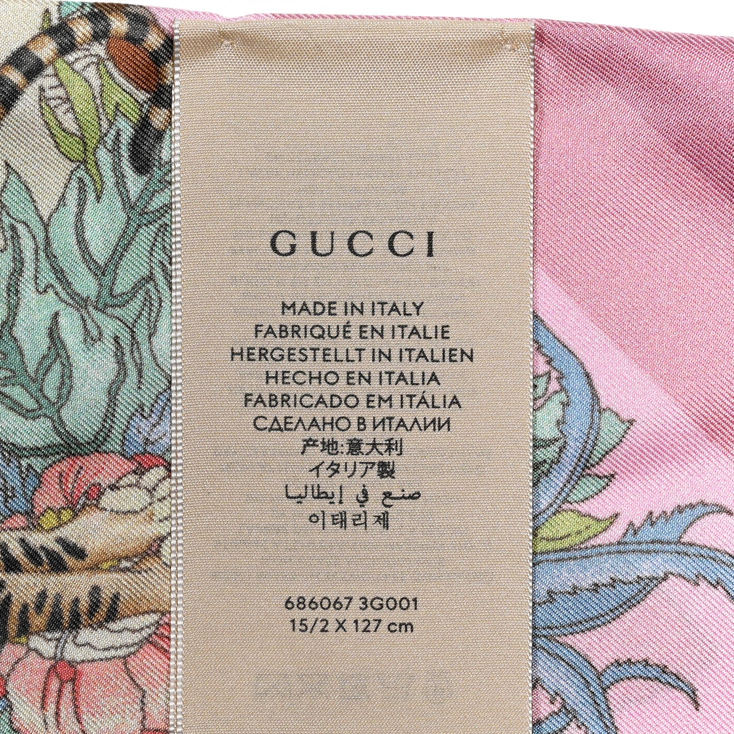 Silk Twill Savanny Neck Bow Scarf Ivory Pink