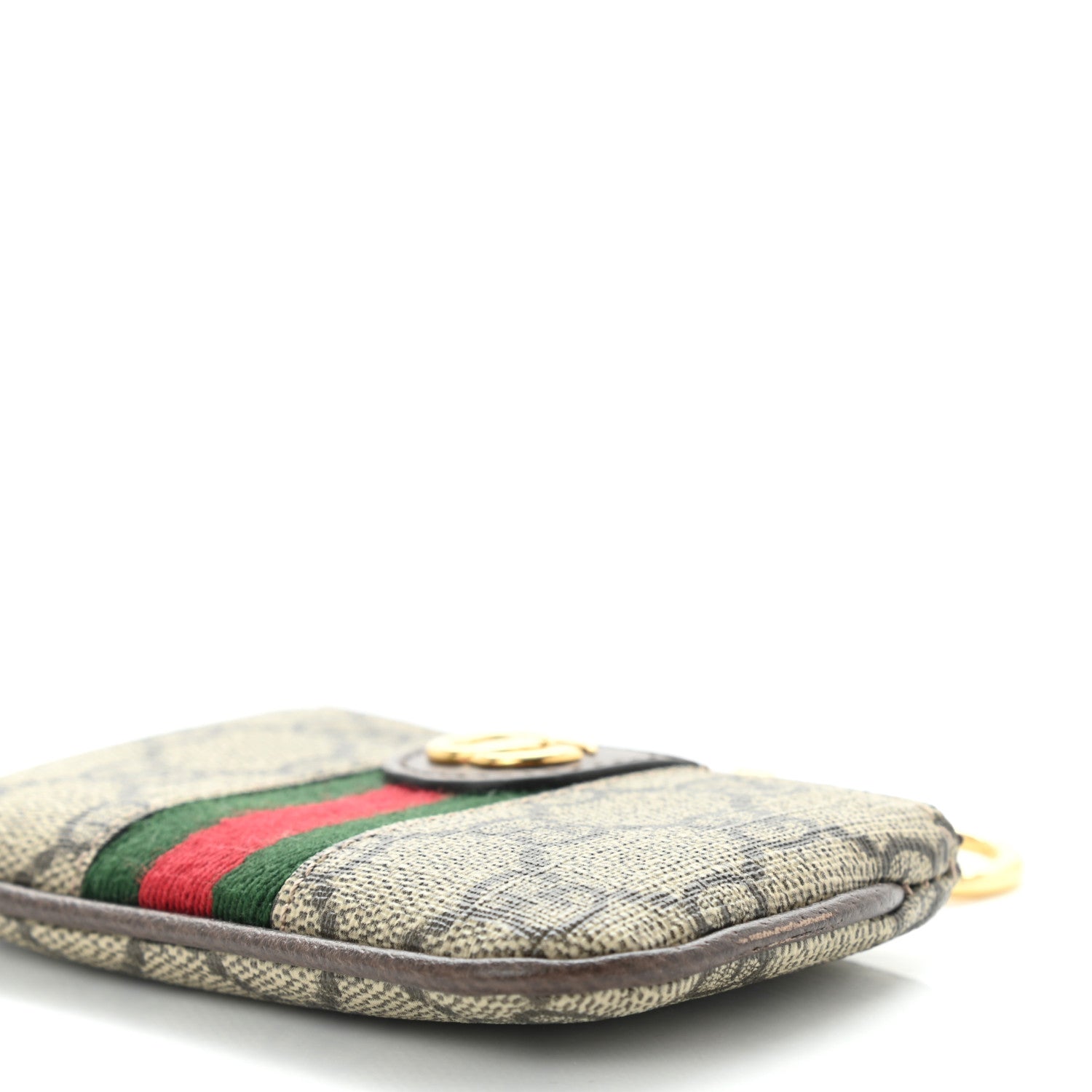 Gucci GG Supreme Monogram Web Ophidia Key Case Beige New Acero 9 of 9