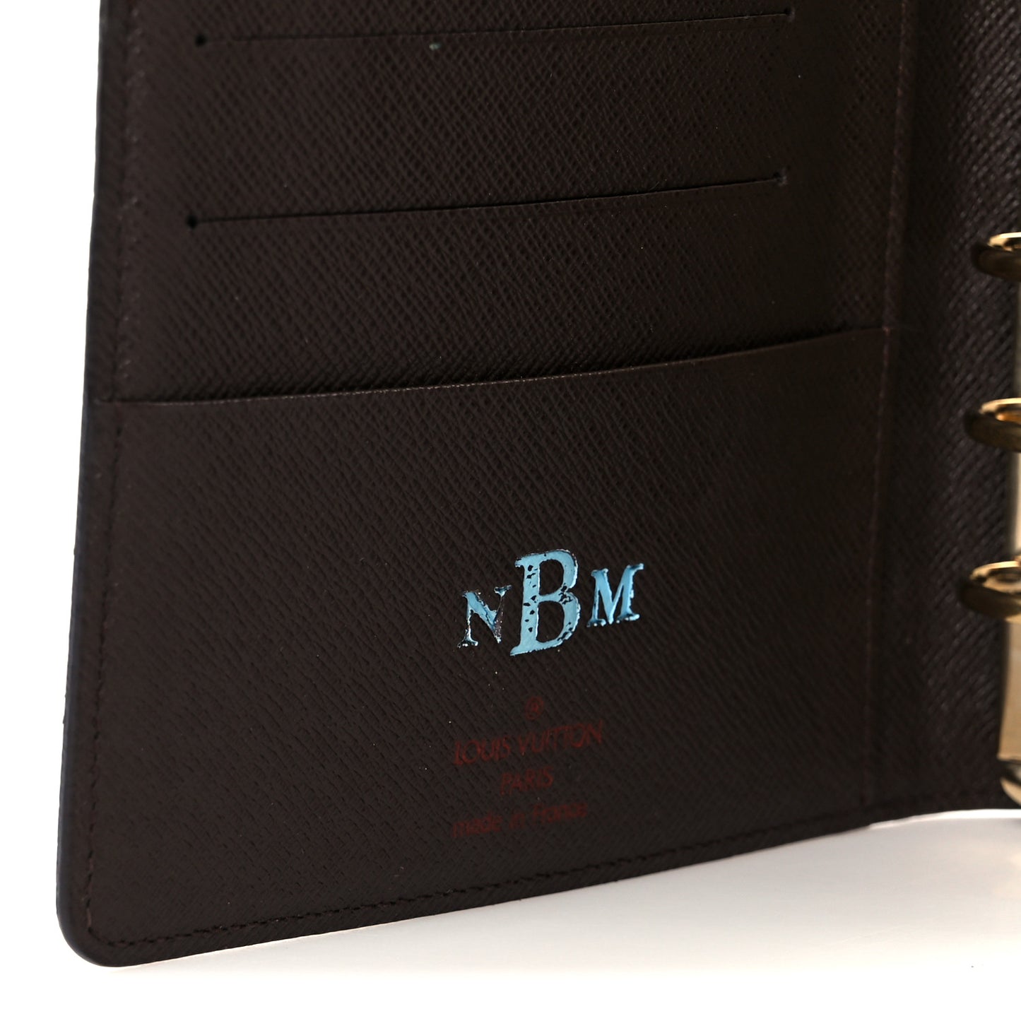 Damier Ebene Medium Ring Agenda Cover