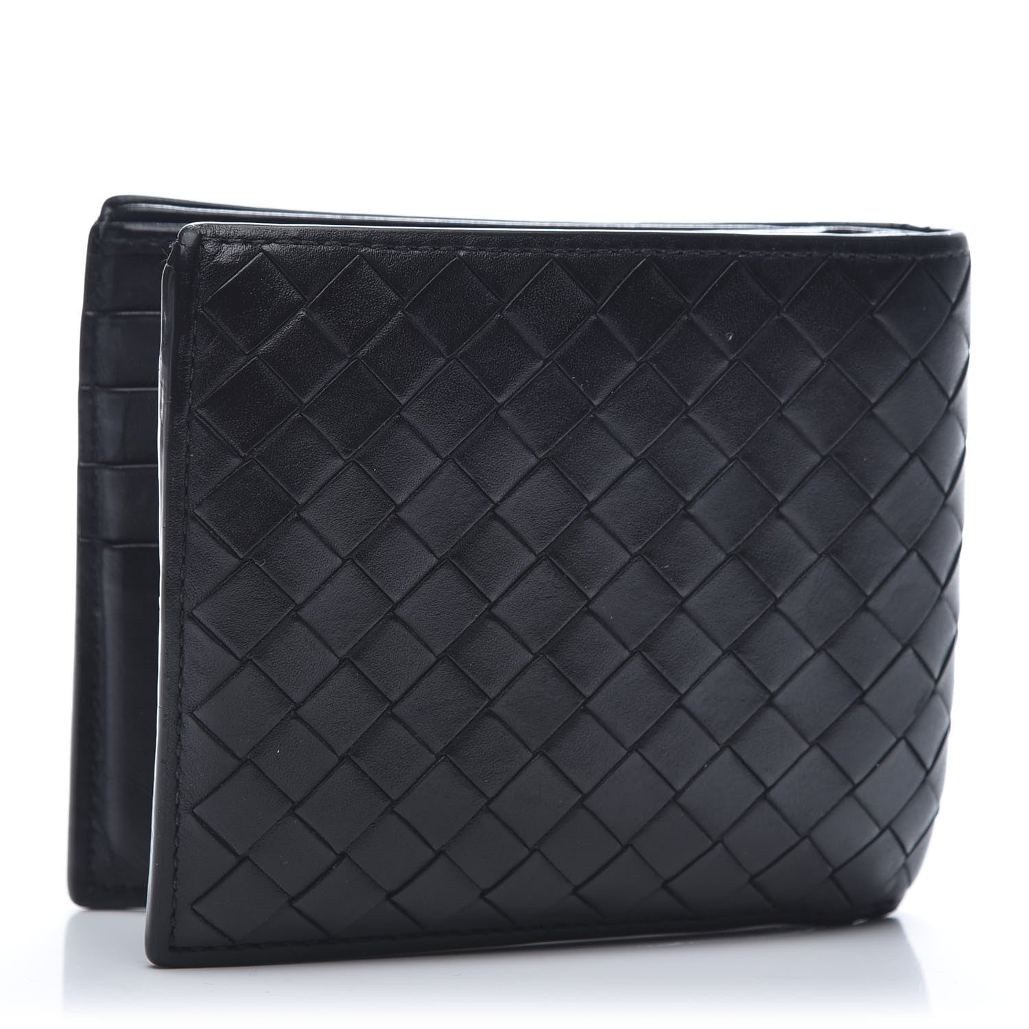 Bottega Veneta Nappa Intrecciato Bi-Fold Wallet Black 3 of 9