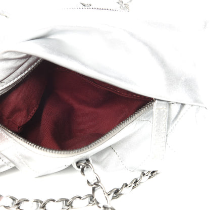Chanel Metallic Calfskin Quilted Baluchon Silver 6 of 12